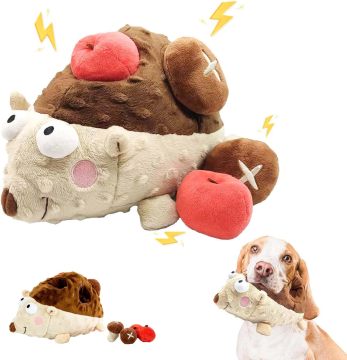 Bestselling Custom Luxury Plush Hedgehog Dog Puzzle Toy with Interactive Squeaky and Hide & Seek Features