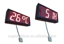 4-digit LED PoE time/temperature monitor, PoE Clock, Network Clock