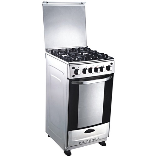 50x50cm 4 quemadores Tapa de vidrio Forestanding Gasoven