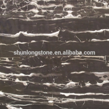 Silver White Black Marble tile,Black Marble slab