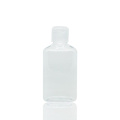 Botol botol persegi panjang datar hewan peliharaan dengan filp top