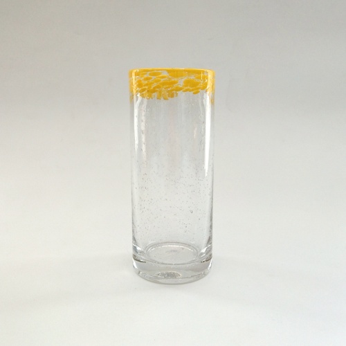 colorful edge high ball glass cup for juice