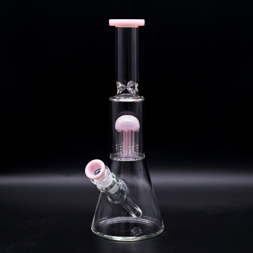 Pink gefilterte Glas Becher Bong