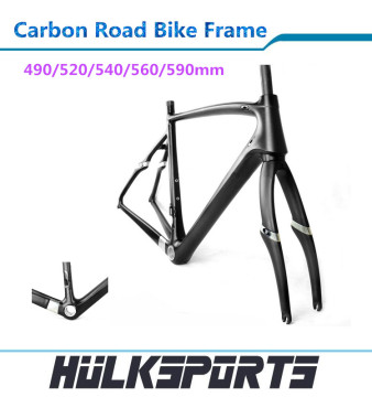 OEM Toray T700 carbon road bike frames with 28C width of tyre balance carbon road bike frame set