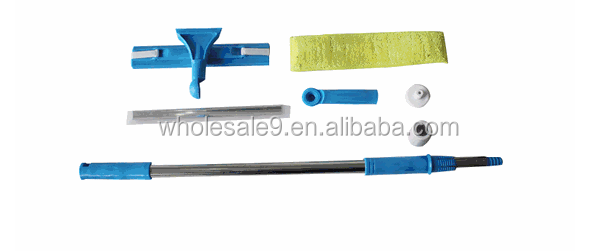 2024 multi-function retractable pole window cleaning mop window squeeze mop