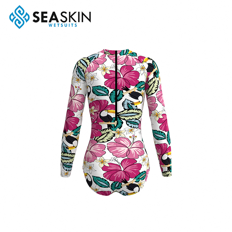 Zeegehuidpatroon aangepaste dame&#39;s surfen bikini wetsuit