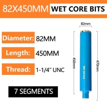 Concrete Drilling 82x450 Diamond Wet Core Drill Bit 1-1/4'' UNC
