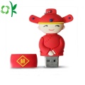 Traditionele bruiloft paar Silicone Micro Flash Drive Cover