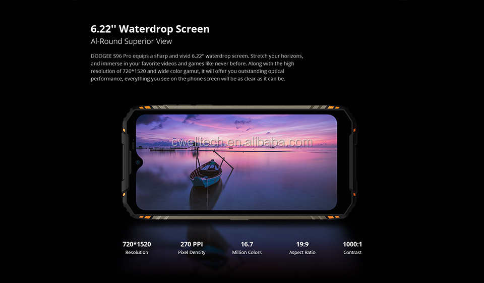 Doogee S96 Pro Android 10 OS 8GB RAM 128GB ROM IP68 Waterproof 4G rugged smartphone unlocked