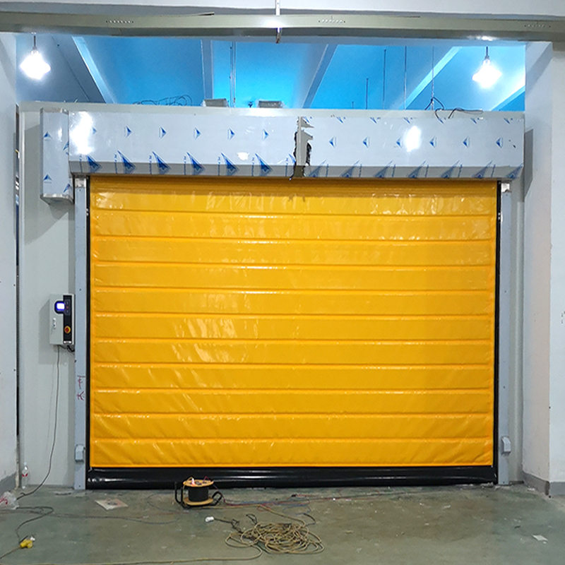 Windproof zipper structure high-speed industrial fast door