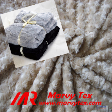 soft velvet plush blanket PV Plush fabric