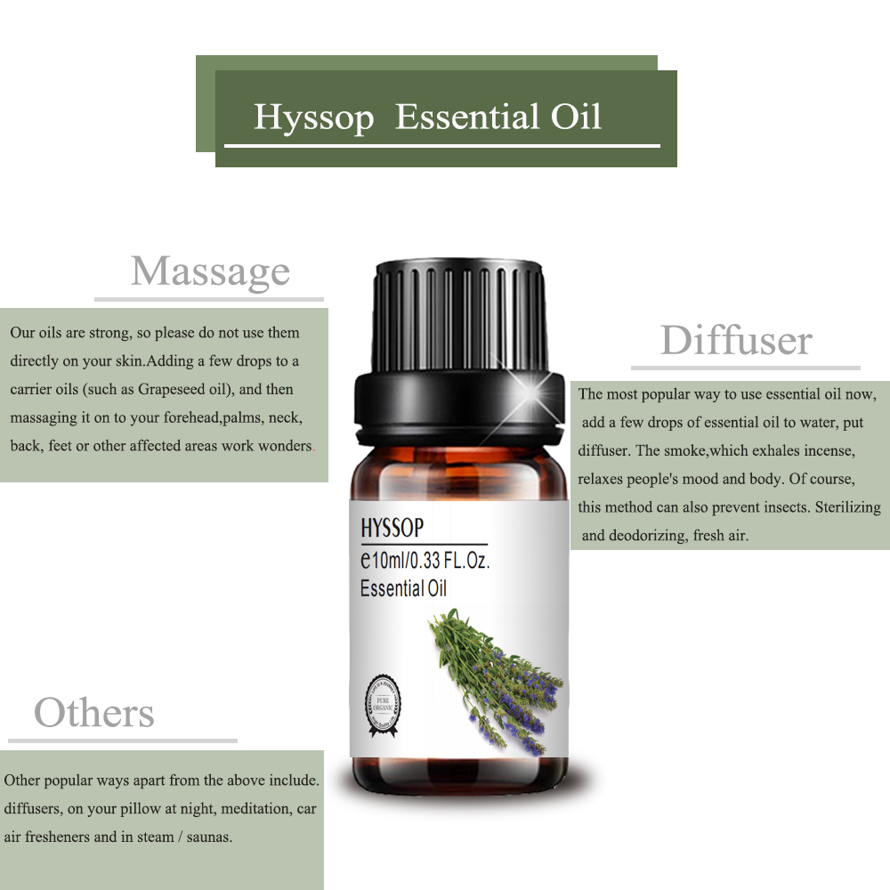 Hyssop Oil Diffuser aromatherapy純粋で自然