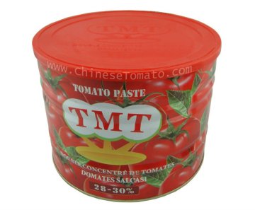 Double concentrated tomato paste from machine