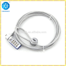 High security laptop lock with key or with combination design
