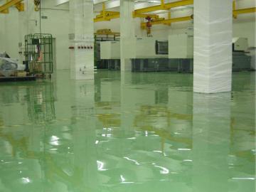 Workshop solvent-free epoxy self-flowing flat paint