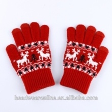 promotional acrylic knitted glove / knitting glove