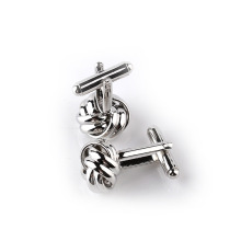 Fashion Stainless Steel Twist Cufflinks