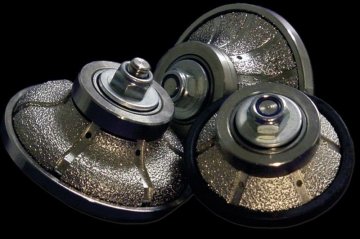 Vacuum Brazed Hand Held Profiling Wheels For Stone