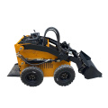 Bộ tải nhỏ đứng trên Skid Steer với xô