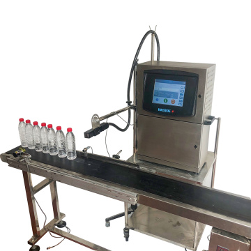 Industrieller Tintenstrahldrucker mit kleinen Zeichen für Flaschendrahtkabel Ablaufdatum Codierung Logo Druck CIJ Codierung Maschine