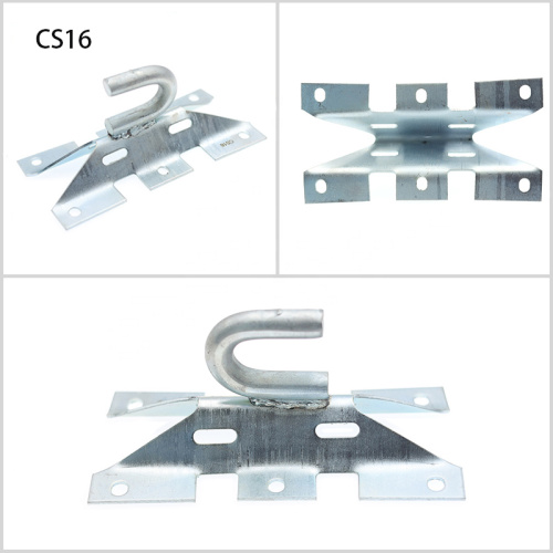 Overhead Line Power Fitting Steel Iron Anchoring Bracket Optical Aluminium Alloy Mounting Universal Pole Bracket