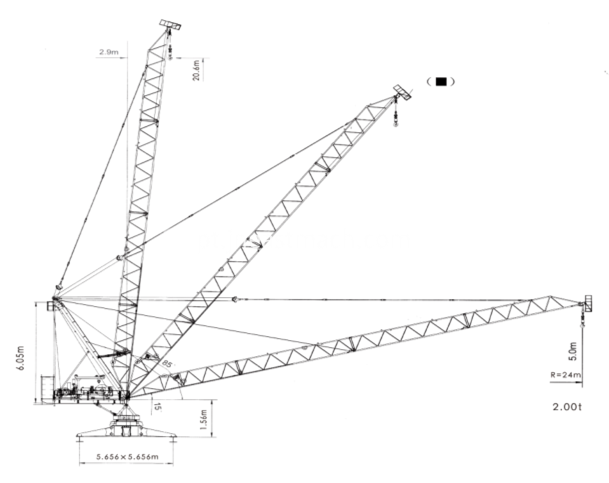 Bom guindaste de torre do guindaste de torre 8t Good Derrick Crane 8t Tower Crane