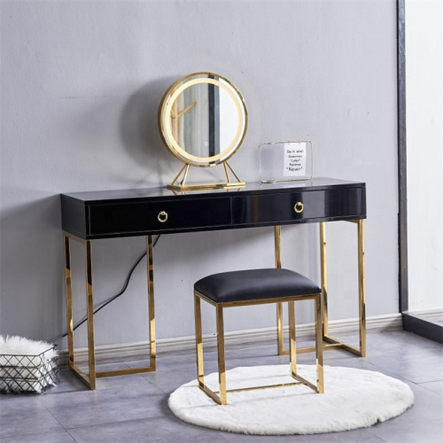 Bedroom 2 Drawers Led Mirror Dressing Table