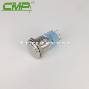 1NO1NC 16mm Vandal Resistant Waterproof Pushbutton Switch