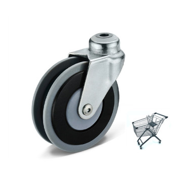 2022 Caster PU Caster Caster carrello del carrello del supermercato