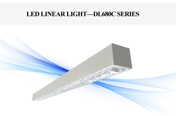 27W Classroom Hanging Suspended LED Linear Light For Office