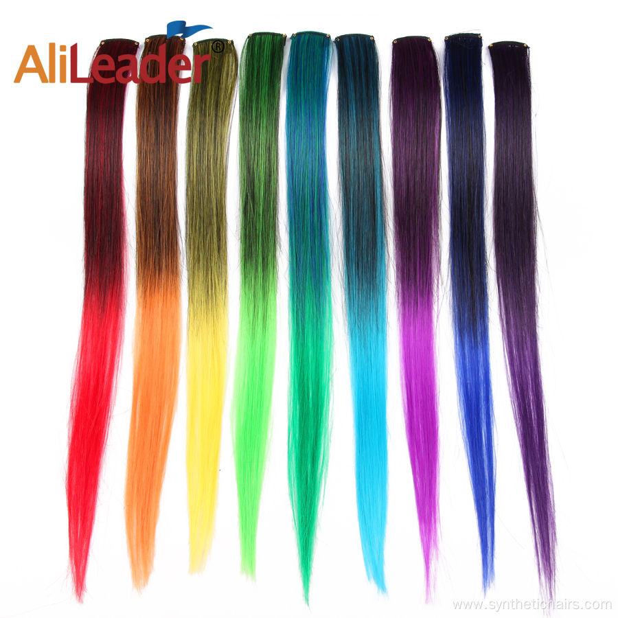 20 Inches Synthetic Clip-in One Piece Silky Straight