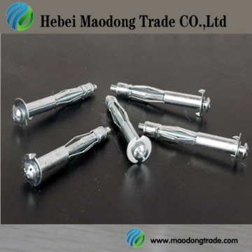 Zinc plated hollow wall expandable anchor