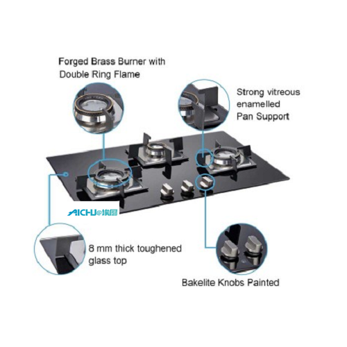 Glen 3 Burners Auto Hob