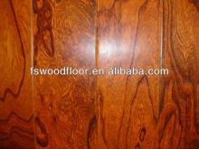 Embossed surface hardwood flooring