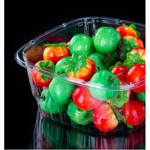 Conteneur de fruits jetable en gros de salades en plastique