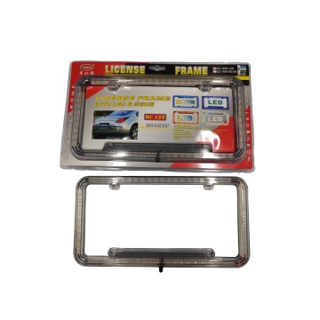 Custom Car LED License Plate Frame - Alloy License Plate Frame