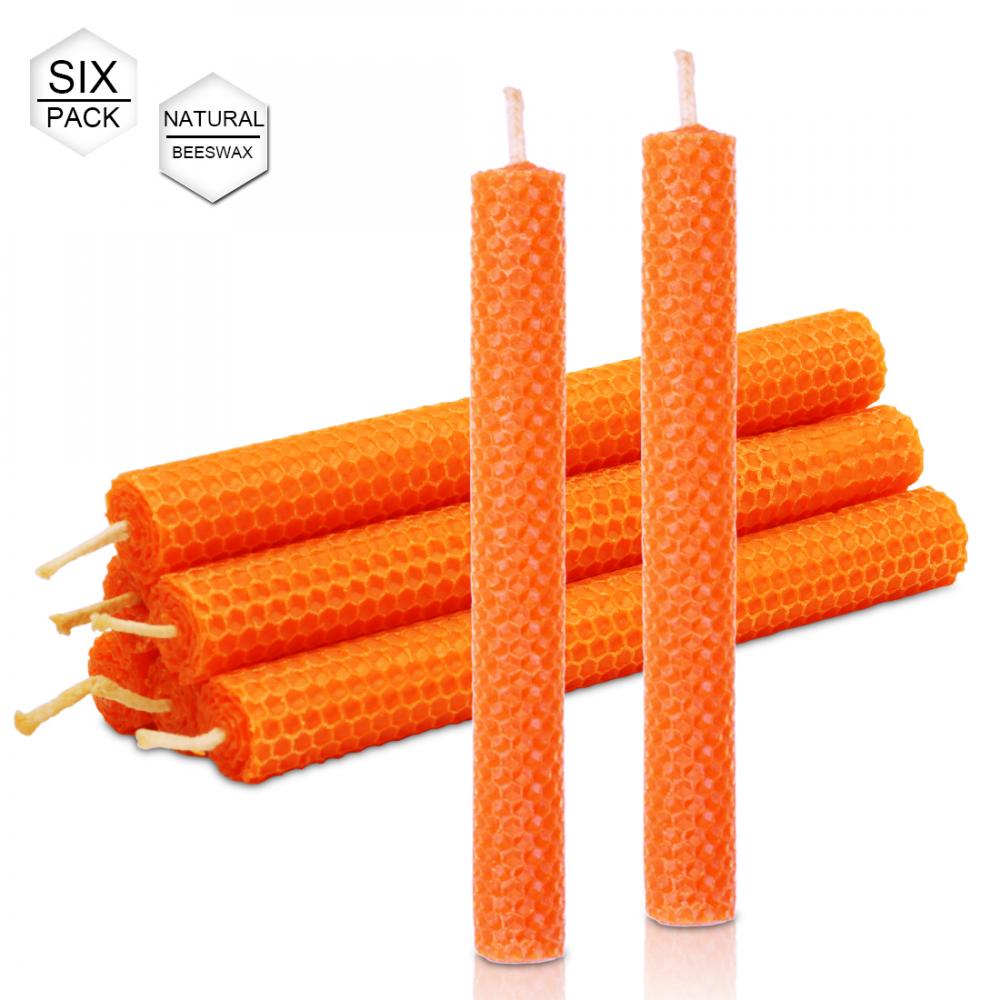 High Guality Colored Hand Rolled Beeswax Pillar Candles