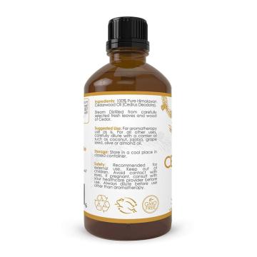 100% Pure Private Label Эфирное масло кедрового дерева