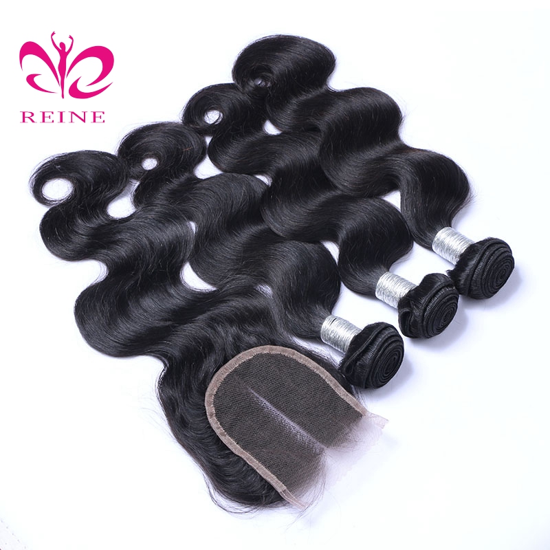 Factory Wholesale 8A Grade 100% Peruvian Human Hair, Unprocessed Virgin Body Wave Peruvian Hair Bundles with Closure