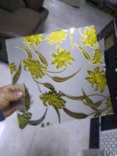 ice acid gold glass ice flower glass