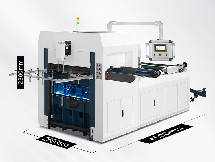 Fully Automatic Roll To Sheet Die Cutting Machine For Paper Fan ...