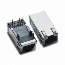 RJ45 Connectors with Shield Jack, LED, EMI 1.3 Inches and Transformer