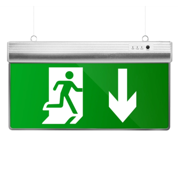 Green emergency exit sign