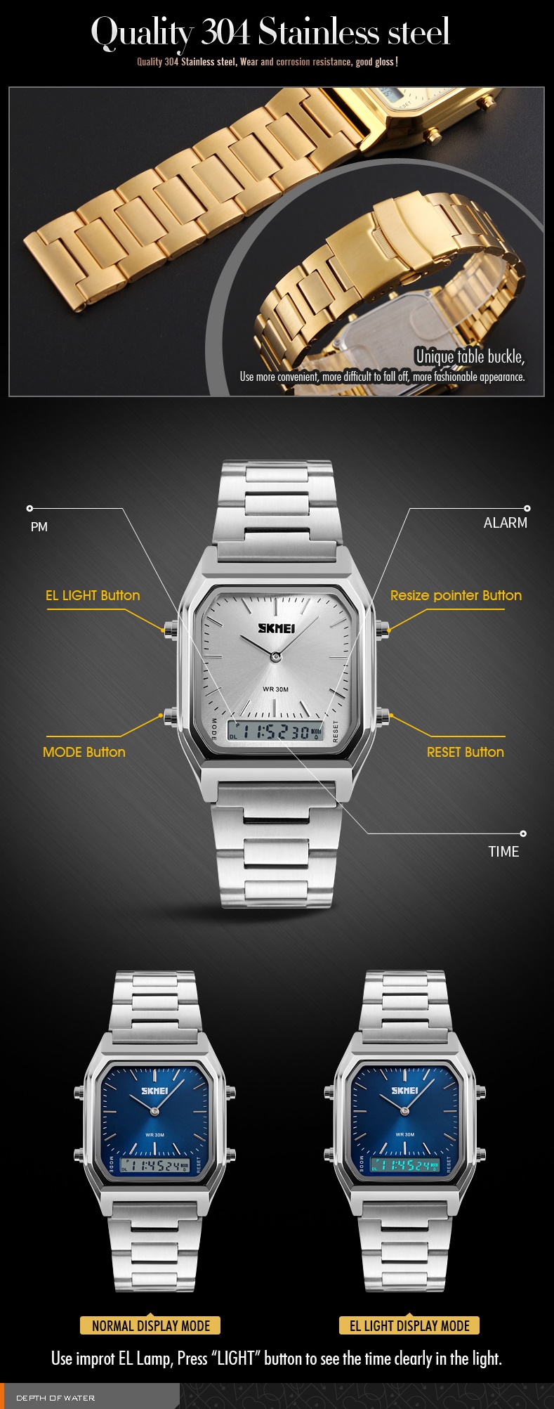 Cheap and cool jam tangan harga jam tangan skmei original elegant sport watch