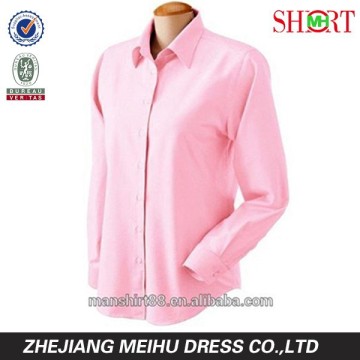 2016 100% cotton ladies' oxford shirts