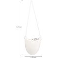 Modern Ceramic White Hanging Planters for Indoor Plants