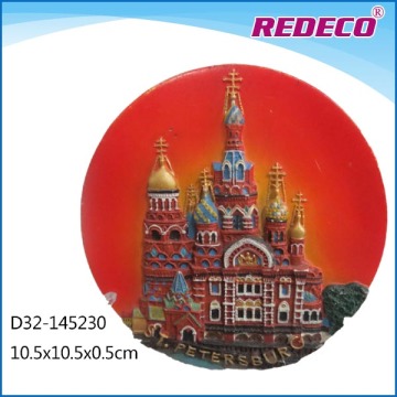 Resin country souvenir plate