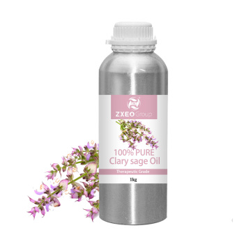 Factory en gros de marque privée aromathérapie en vrac pur organique Clary Sage Essential Huile Nouveau pour le cosmétique