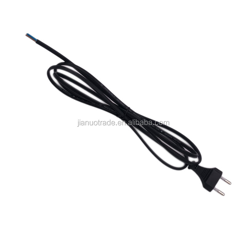 H05Z1Z1H2-F Flat Cable EU 2 Pin Plug LSZH Power Cord