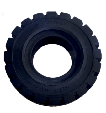 Resilient solid tyre 18x7-8 with high load